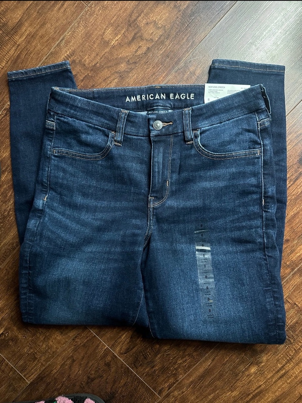 American Eagle Outfitters Dark Blue Stretch Jeans